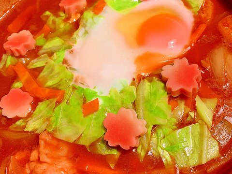 彩り野菜たっぷりのジンジャーカレーうどん